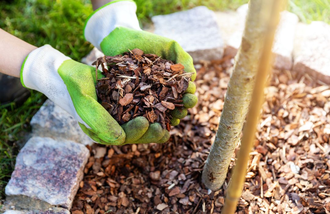 What is the best way to mulch a garden?